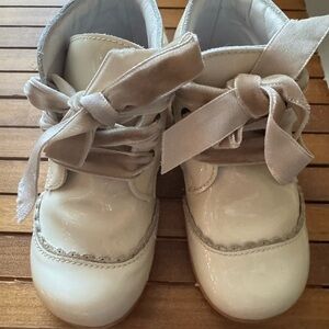 Stylish Cream Kids Shoes